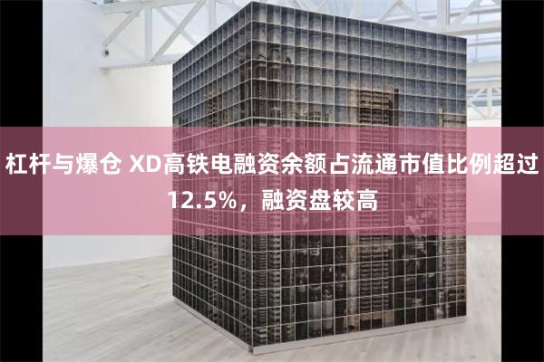 杠杆与爆仓 XD高铁电融资余额占流通市值比例超过12.5%，融资盘较高