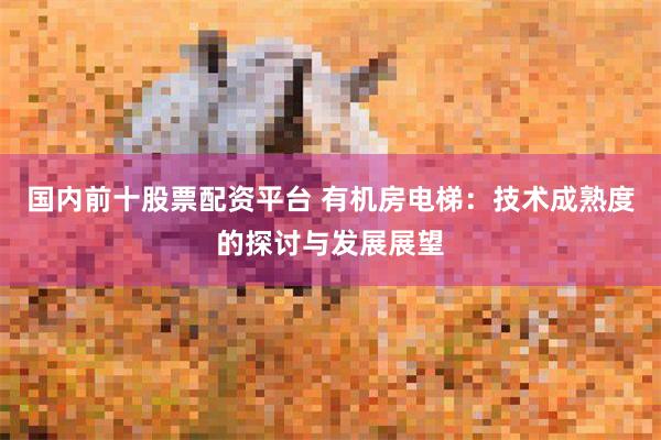 国内前十股票配资平台 有机房电梯：技术成熟度的探讨与发展展望