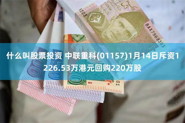 什么叫股票投资 中联重科(01157)1月14日斥资1226.53万港元回购220万股